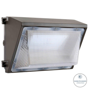65W LED Wall Pack for Outdoor Security - CCT Selectable - Photocell 