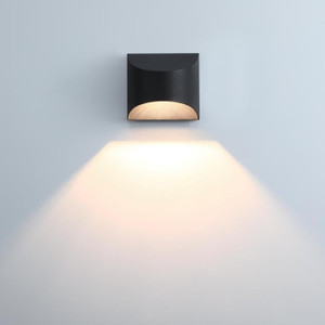 Westinghouse 6122800 - LED Textured Black Outdoor Wall Sconce - Nardella - Full Cutoff