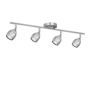 Westinghouse 6129500 - 4-Light LED Brushed Nickel Track Light Kit - Borgata - 30 in Wide