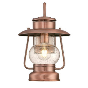 Westinghouse 6373100 - 1-Light Washed Copper Outdoor Wall Lantern - 13-3/4 in High
