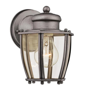 Westinghouse Lighting Westinghouse 6468800 Antique Silver Lantern Wall Lantern 