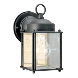 Westinghouse 6697200 - 1-Light Textured Black Outdoor Wall Lantern - 8-1/4 in High