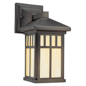 Westinghouse 6732800 - 1-Light Oil Rubbed Bronze Outdoor Wall Lantern - 12-1/2 in High