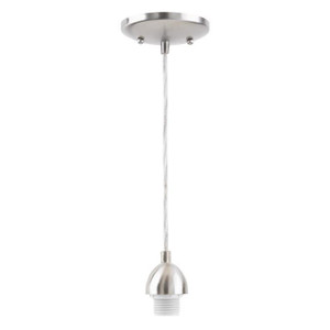 Westinghouse 7028400 - 1-Light Brushed Nickel Mini Pendant Light - 5 in Wide - 50 in Cord