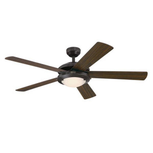 Westinghouse 7307200 - 52 in Espresso 5-Blade Ceiling Fan with LED Light - Comet