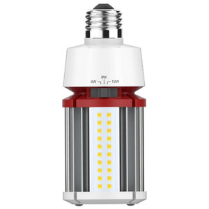 Keystone KT-LED12PSHID-E26-830-D /G4 - Selectable 6W/9W/12W LED Corn Bulb - CCT Selectable
