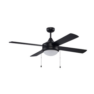 Trans Globe F-1024-ES BK Cappleman Energy Star 4-Blade Transitional Ceiling Fan 