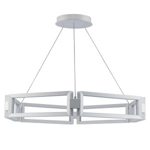 Trans Globe MDN-1590 WH 35.7" Nightingale Modern LED Chandelier 