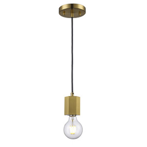 Trans Globe PND-2177 AG Placerville Collection 1-Light Industrial Bulb-style Mini-Pendant 