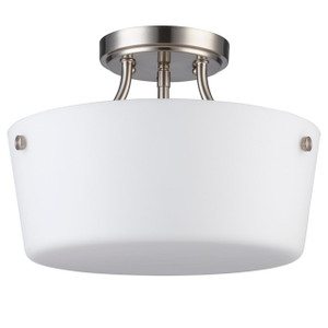 Trans Globe 70527-2 BN Mod Pod 2 - Light Semi-Flush Mount 