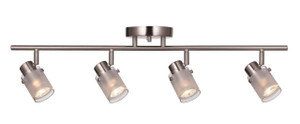 Trans Globe W-954 BN Nicholas 4-Light Shaded Modern Track Ceiling Light Kit 