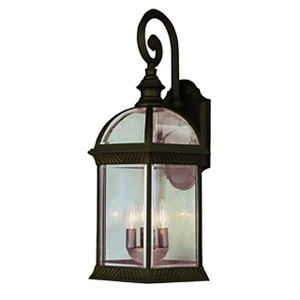 Trans Globe 44181 RT Wentworth Atrium Style, Armed Outdoor Wall Lantern Light, with Open Base 