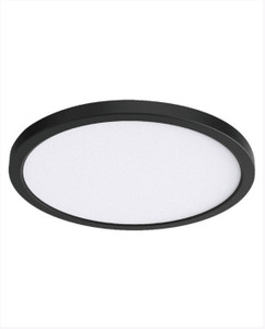 Cyber Tech C157RD-DISK/BL-CCT - 7" LED Round Flush Mount - Adjustable 3CCT - Black 