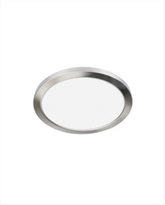 Cyber Tech LIGHTING C95RD-DISK/NS-2CCT - 5 Inch LED Flush Mount - Dual CCT Selectable - Nickel Satin 