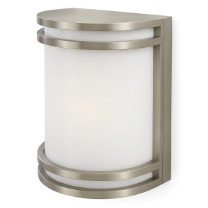 Cyber Tech S15WSAT/NS-LED(BK) - Emergency Nickel LED Outdoor Wall Sconce with Battery Back Up