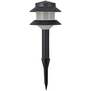 Cyber Tech LS3PSP-12V-BL - LED Pagoda Landscape Light - 12V - 3000K - Black 