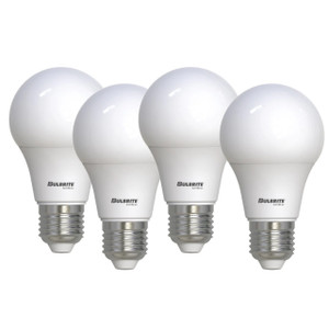 Bulbrite 774248 - LED A19 Bulb 4-Pack - 3000K - Non-Dimmable