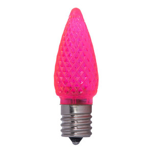 Bulbrite 770196 - 0.6W LED C9 Bulb - Pink - E17 Base 