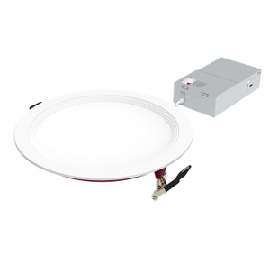Halco 89207 - 8" Fire Rated Slim Downlight - CCT Selectable - Baffle Trim