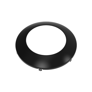 Halco 83910 - 4" Round Trim Accessory - Black Finish - 4" SMD Fit