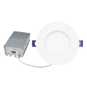 4 Inch Ultra-Thin LED Wafer Downlight – Canless with Junction Box- 5CCT 