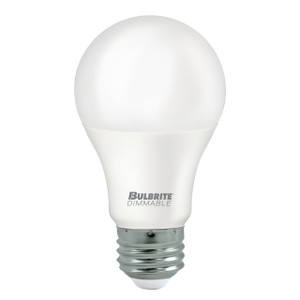 Bulbrite 774262 - 9W LED A19 Bulb 60W Equivalent - 2700K - Dimmable