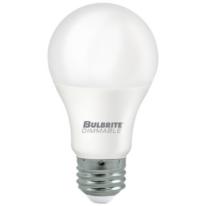 Bulbrite 774264 - 9W LED A19 Frost Bulb - 4000K - Dimmable 