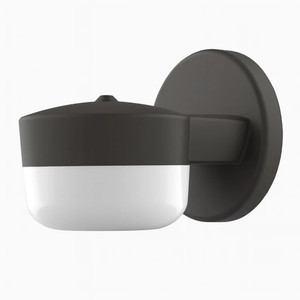 Architectural Cutoff LED Entry Patio Wall Light with Photocell - Bronze - Frosted Lens - 3000K/4000K/5000K 