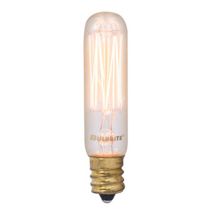 Bulbrite 132506 - 25W T6 Nostalgic Thread Bulb - 2200K - E12 Dimmable 