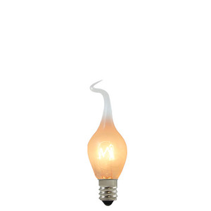 Bulbrite 411006 - S6 Silicone Flame Bulb - 2700K - E12 Base - Dimmable 