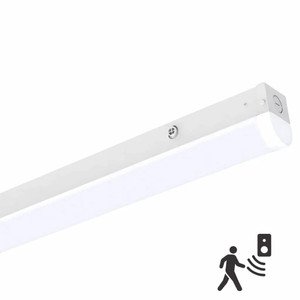4ft LED Linear Strip Light with Motion Sensor - Surface Mount - 120V/277V - 3500K/4000K/5000K 