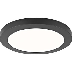 Volume Lighting V7144-5 - Black Round LED Flush Mount