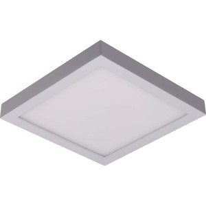 Volume V7284-6 - 8" White Square LED Flush Mount - 3000K - Dimmable 