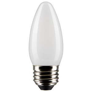 Satco S21882 - 5.5W B11 LED Filament Bulb - 5000K - E26 Medium Base, Dimmable 