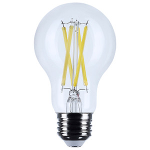 Satco S12469 - 10.5W A19 LED Bulb - 3500K - E26 Dimmable 