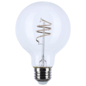Satco S11531 - 6W G25 LED Globe - 3000K Soft White - E26 Base, Dimmable