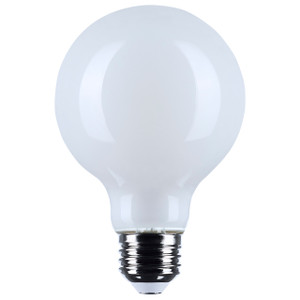 Satco S12483 - 6W G25 LED Globe - 3500K - E26 Medium Base - Dimmable