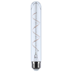 Satco S11532 - 6W T9 LED Filament Bulb - 3000K - E26 Base, Dimmable 