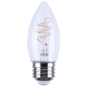 Satco S12555 - 4W B11 LED Reminiscent Bulb - 3000K - Dimmable 
