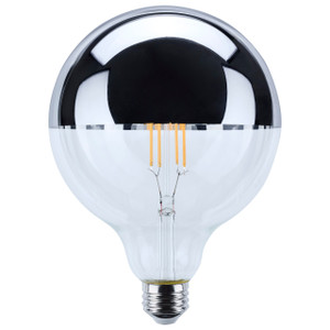 Satco S12545 - 8W G40 LED Bulb - 2700K - E26 Medium Base, Dimmable