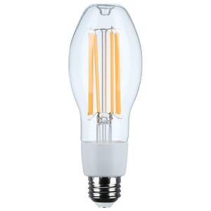 Satco S13180 - 13.5W/LED/HID/ED17/822/E26/CL - 14W ED17 LED Clear Filament Bulb - 2200K