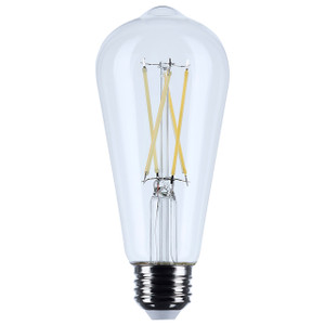Satco S12535 - 5W ST19 LED Bulb - 5000K - E26 Medium Base, Dimmable 