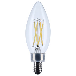 Satco S12495 - 5.5W LED B11 Candelabra Bulb - 5000K - Dimmable 