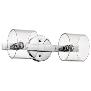 Satco 60-8072 - Marlowe 2-Light Vanity - Polished Nickel - E12 Base 