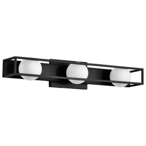 Satco 62-2243 - Jenkins 24in 3-Light LED Vanity - 3000K - Matte Black 