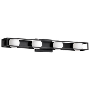 Satco 62-2244 - Jenkins 32in 4-Light LED Vanity - 3000K - Matte Black Dimmable 