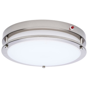 Satco 62-1890 - Glamour 13in LED Flush Mount - CCT Selectable - 90min EM 