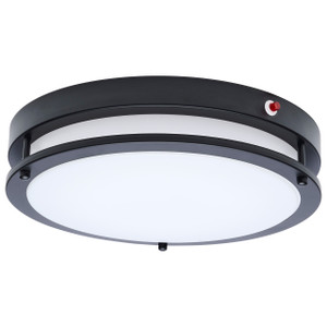 Satco 62-1891 - 13 Inch LED Flush Mount - CCT Selectable - Emergency Battery 