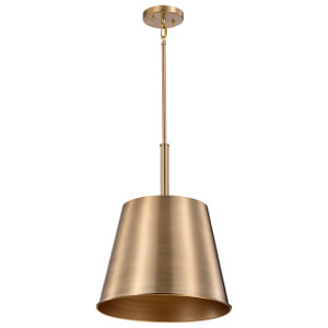 Satco 60-7938 - Alexis 1-Light Pendant - Burnished Brass - 15in Dia 