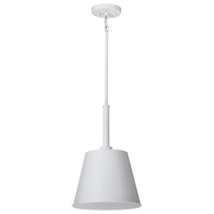 Satco 60-7949 - Alexis 1-Light Small Pendant - Matte White - 11 in Dia 